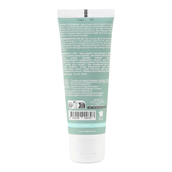 Argiletz Crème nourrissante pour pieds secs