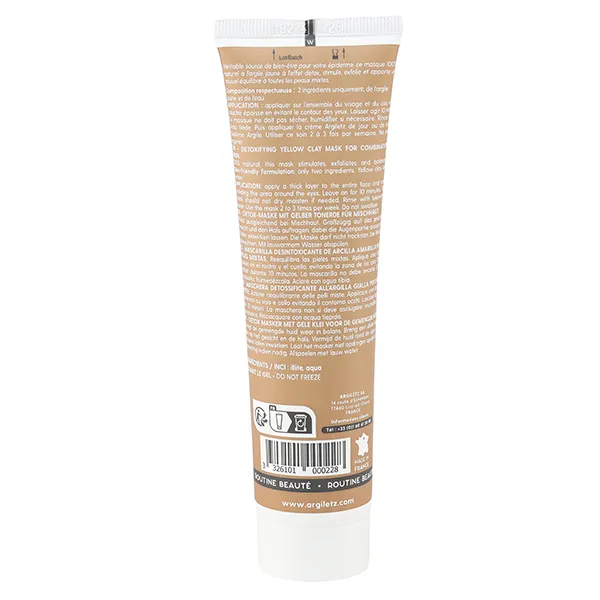 Argiletz Masque argile jaune