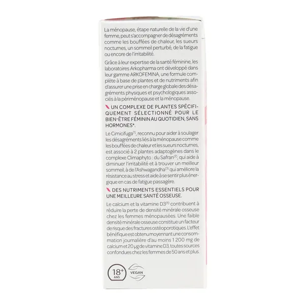 Arkofemina Confort ménopause gélules
