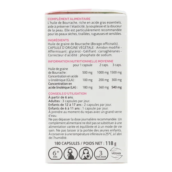 Arkogélules huile de bourrache capsules