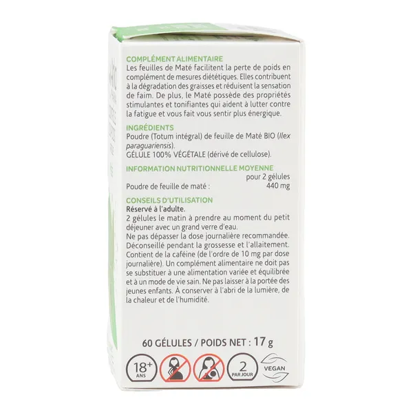 Arkogélules Maté gélules bio