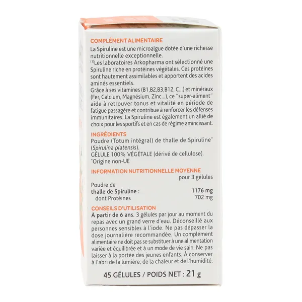 Arkogélules Spiruline gélules