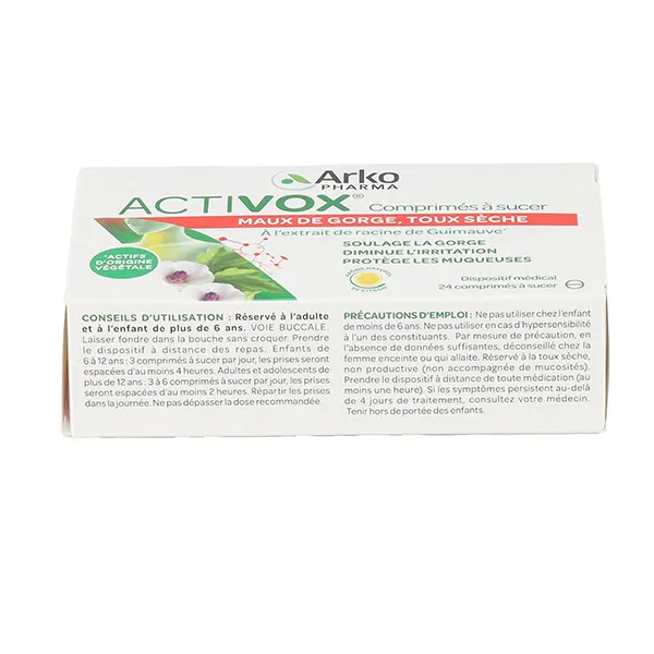 Activox citron comprimés à sucer