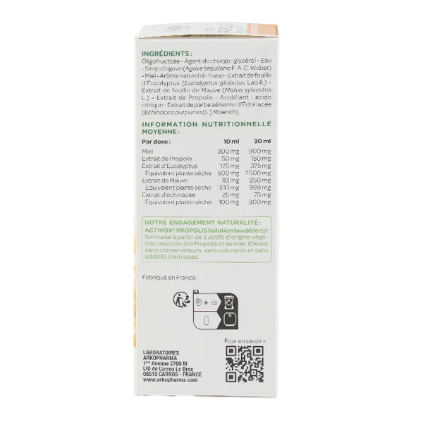 Activox Propolis Solution buvable Confort respiratoire