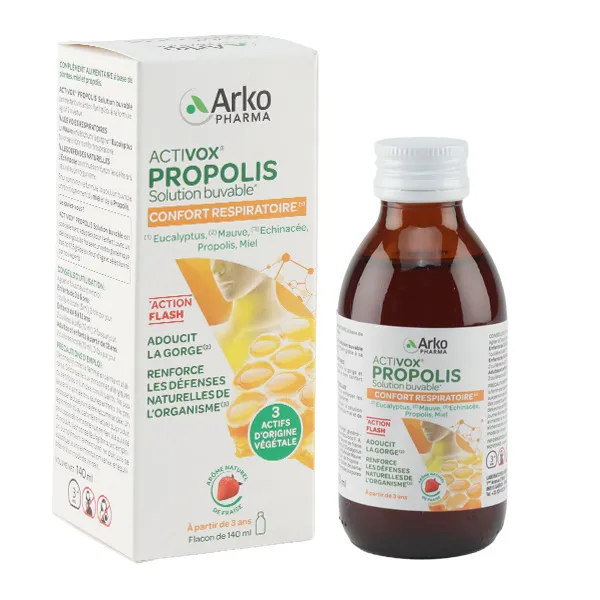 Activox Propolis Solution buvable Confort respiratoire