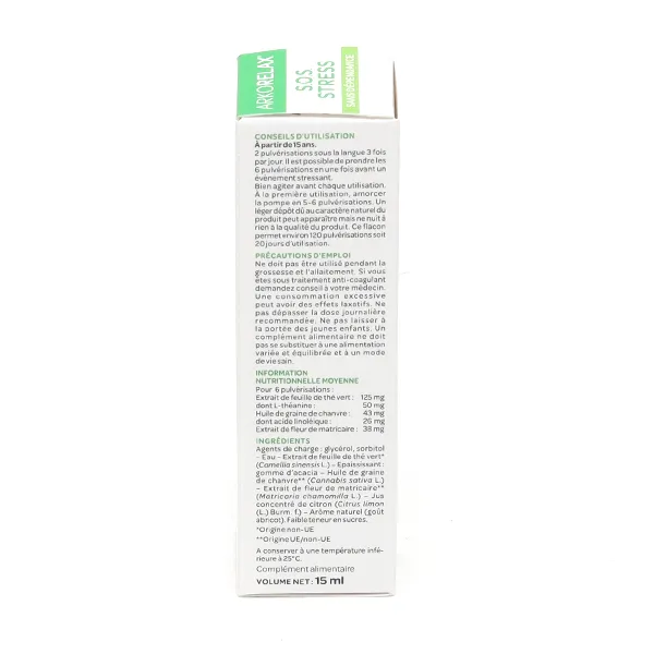 Arkorelax SOS Stress spray buccal