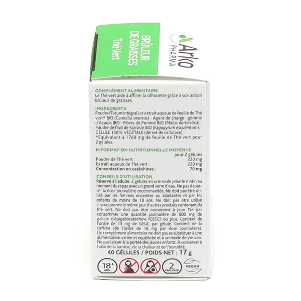 Arkogélules Thé vert bio gélules