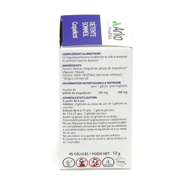 Arkogélules coquelicot gélules