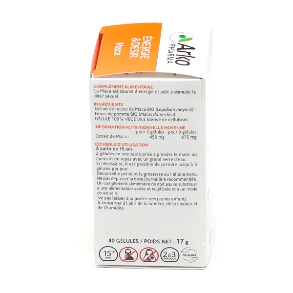 Arkogélules maca Bio gélules
