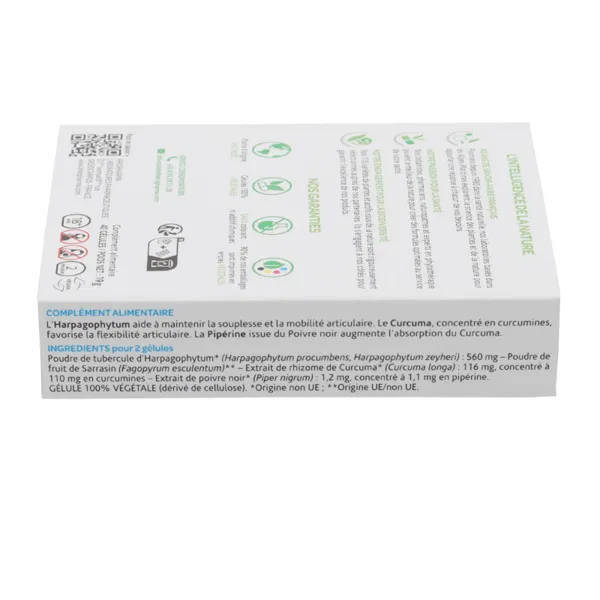 Arkogélules Harpagophytum Curcuma et Pipérine gélules