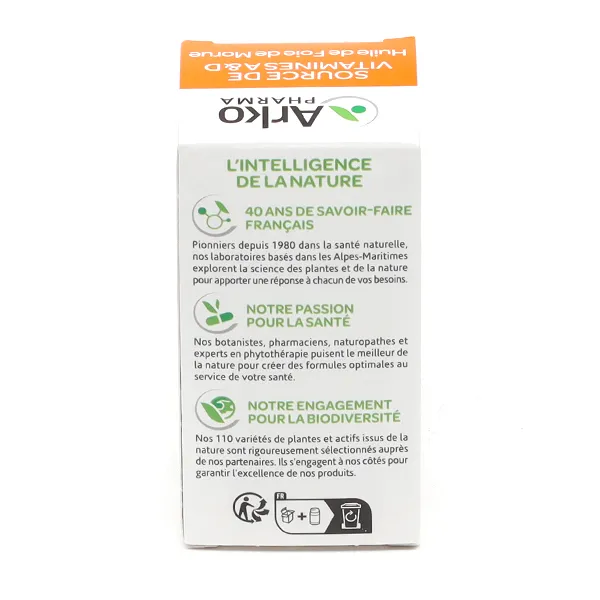 Arkogélules huile de foie de morue capsules