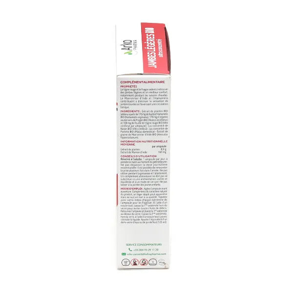 Arkofluides jambes légères bio ampoules