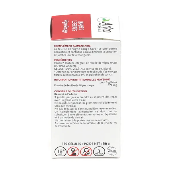 Arkogélules Vigne rouge Bio gélules
