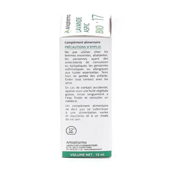 Arkopharma Huile essentielle Lavande aspic bio n°17