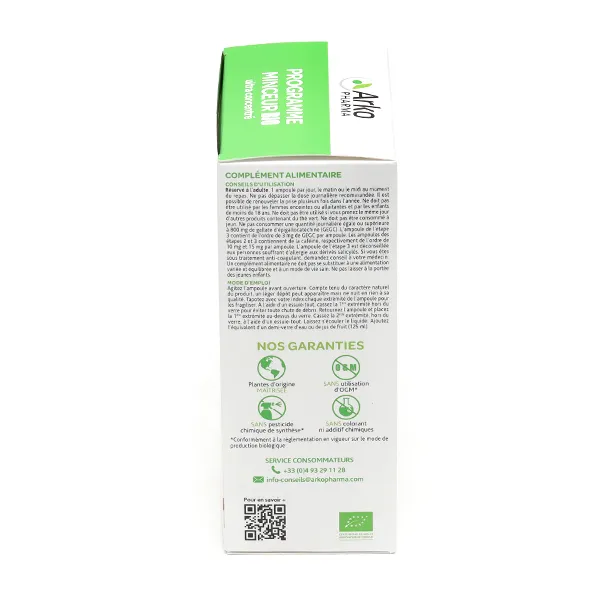 Arkofluides programme minceur 1+2+3 Bio ampoules