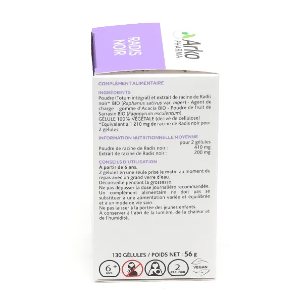 Arkogélules Radis noir Bio gélules