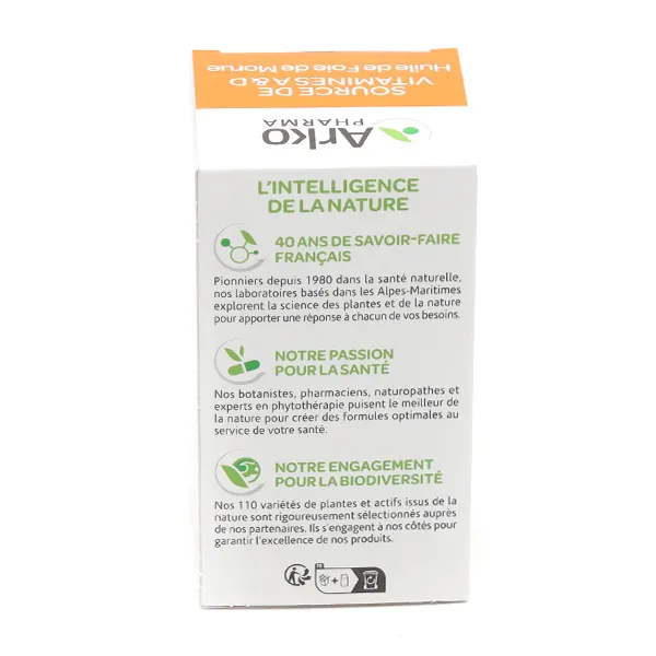 Arkogélules huile de foie de morue capsules