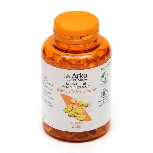 Arkogélules huile de foie de morue capsules