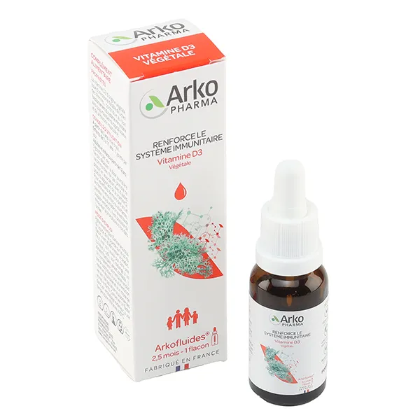 Arkopharma vitamine D3 végétale gouttes buvables