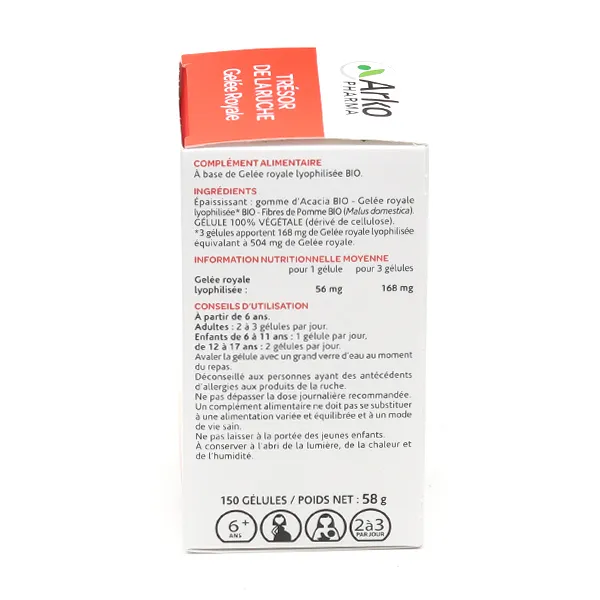 Arkogélules gelée royale Bio gélules