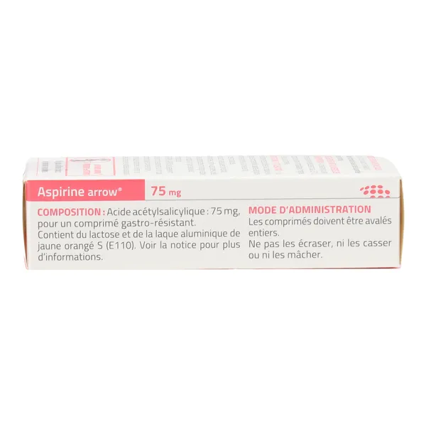 Aspirine 75 mg Arrow comprimé