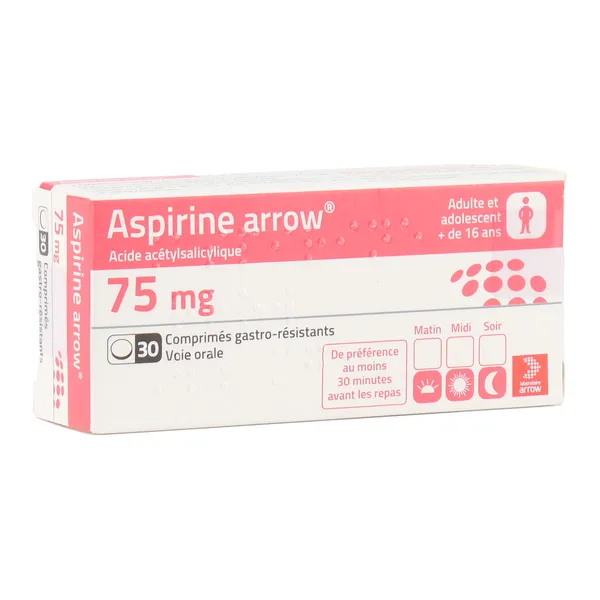 Aspirine 75 mg Arrow comprimé