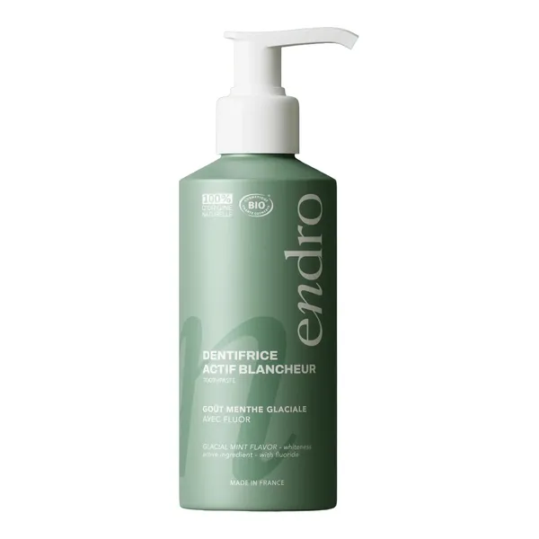 Endro Dentifrice Actif Blancheur bio Menthe glaciale