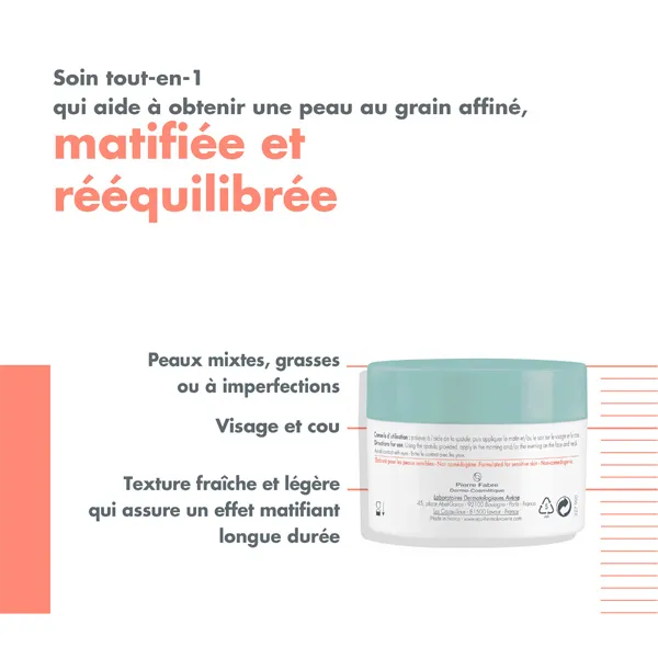 Avène Cleanance aqua gel matifiant