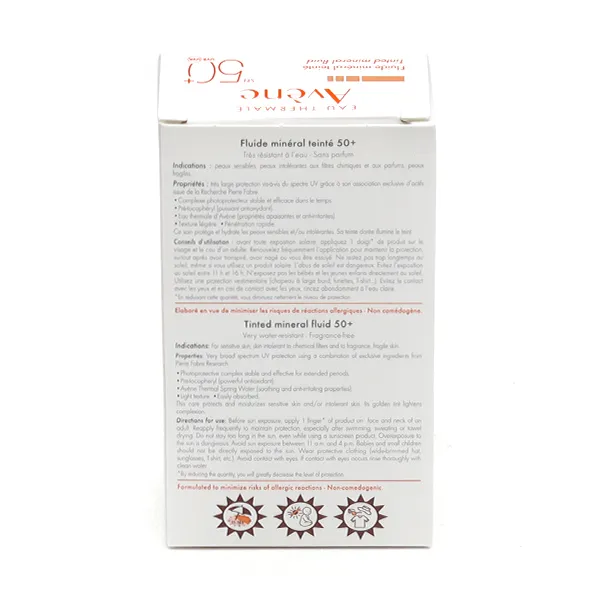 Avène Solaire Fluide minéral teinté SPF 50+