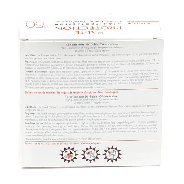 Avène Solaire Crème compacte teintée SPF 50