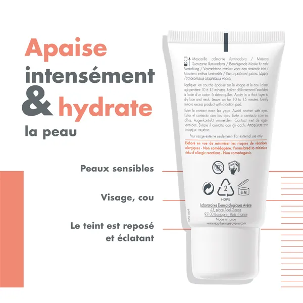 Avène Masque apaisant hydratant