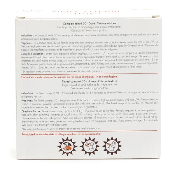 Avène Solaire Crème compacte teintée SPF 50