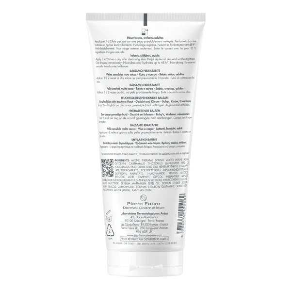 Avène Xeracalm Nutrition baume hydratant
