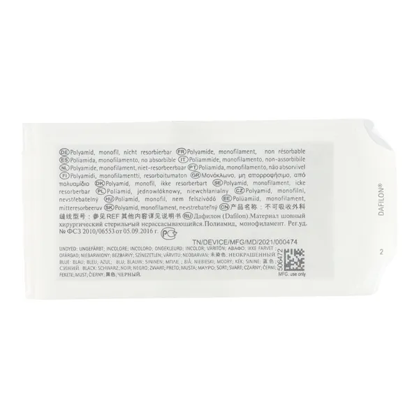 B Braun Dafilon Bleu fil de suture non résorbable