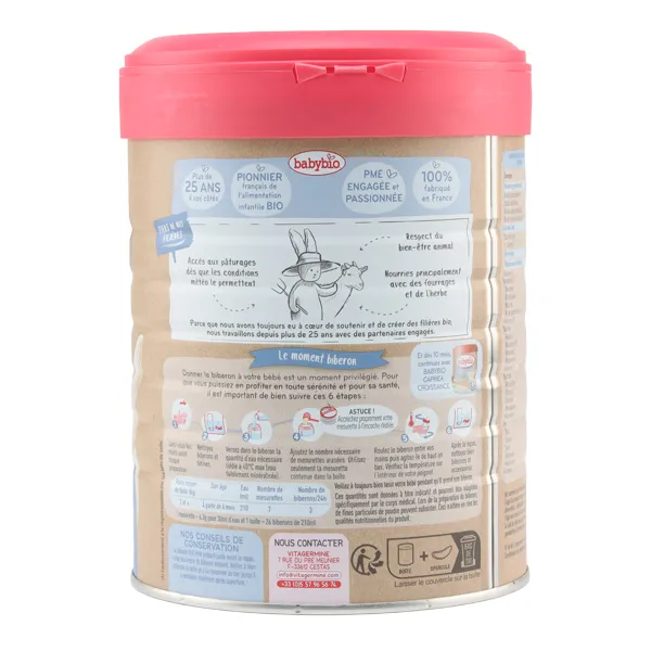 Babybio Caprea Lait de chèvre 2e âge bio