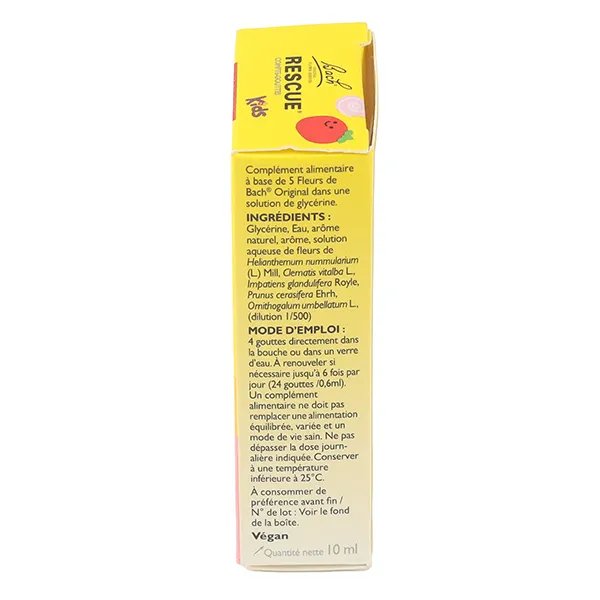 Fleurs de Bach Rescue Kids gouttes fraise