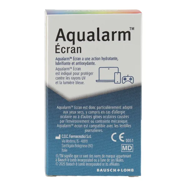 Aqualarm écran collyre