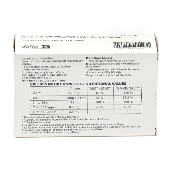 PreserVision Luteine capsules