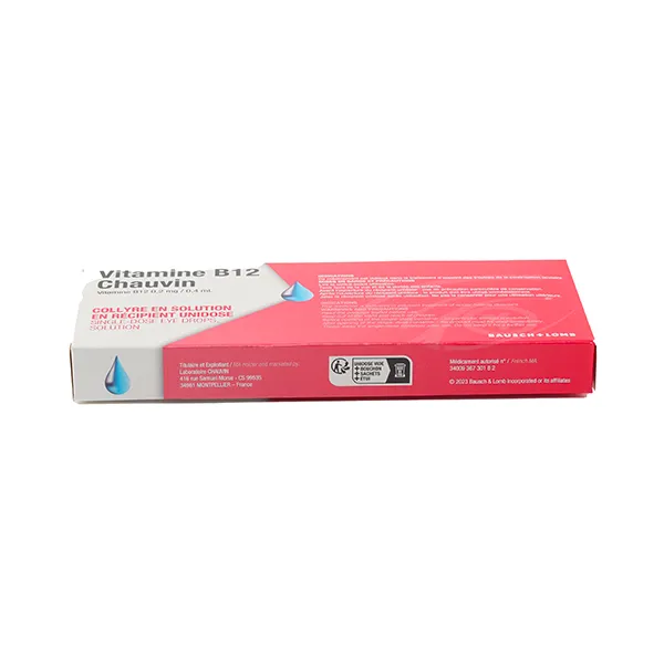 Collyre vitamine B12 Chauvin unidoses