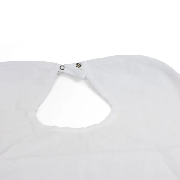 Bavoir imperméable 2 faces coton blanc 70 x 50 cm
