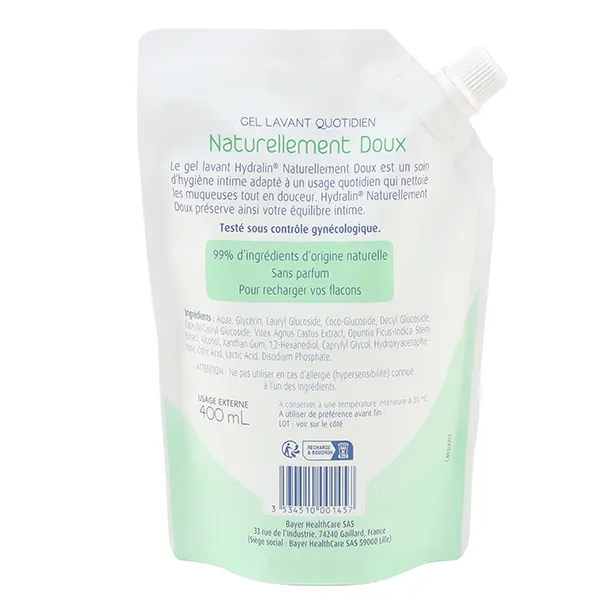 Hydralin Gel lavant Naturellement doux