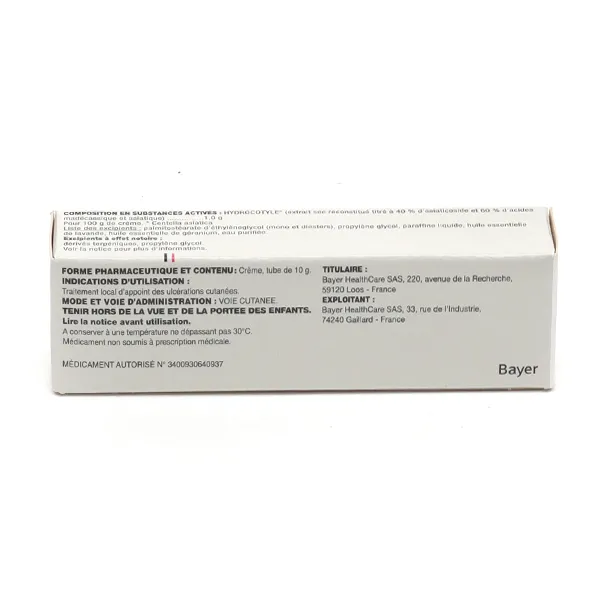 Madecassol crème pour cicatrice