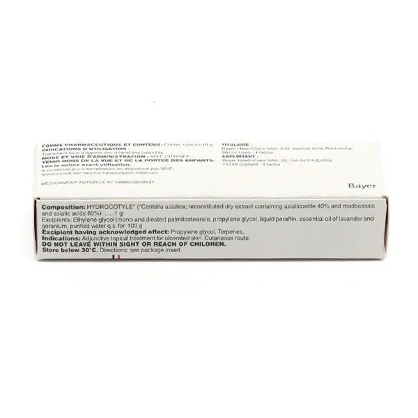 Madecassol crème pour cicatrice