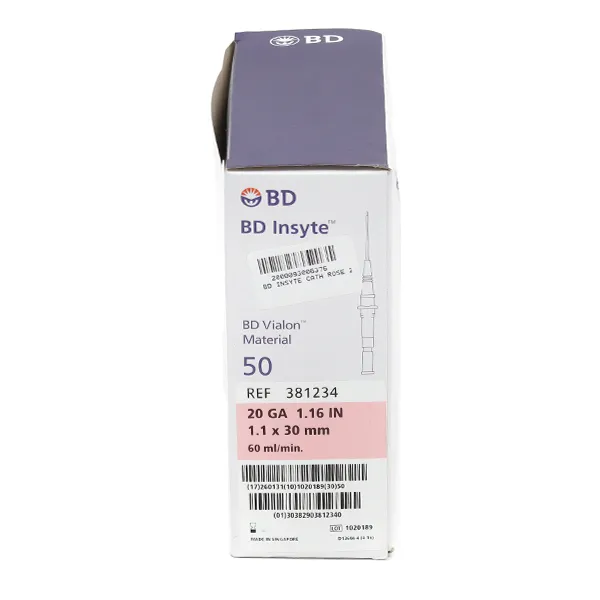 BD Insyte cathéters sans ailettes 50 unités