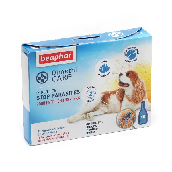 Pipette anti puce Chien  Beaphar Diméthicare