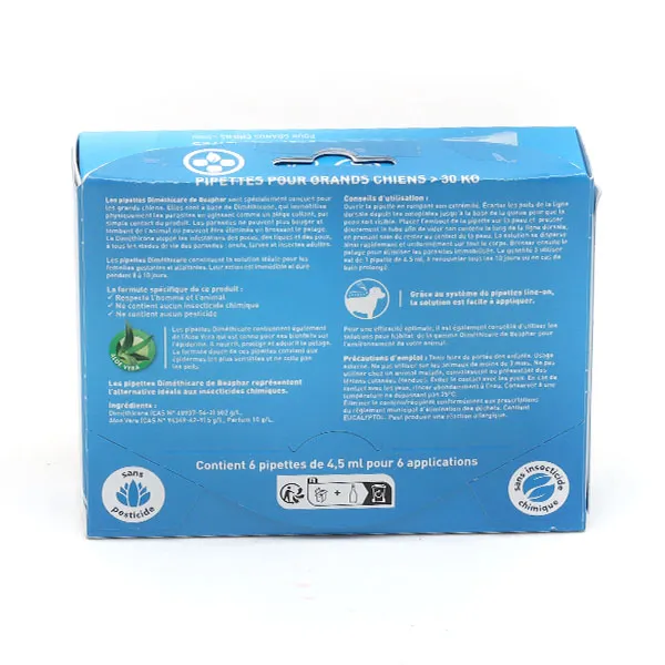Pipette anti puce Chien  Beaphar Diméthicare