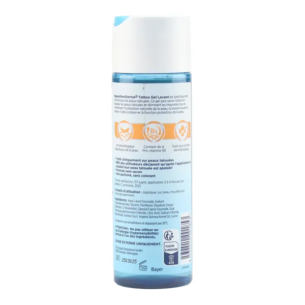 Bepanthen Derma Tattoo Gel lavant tatouage