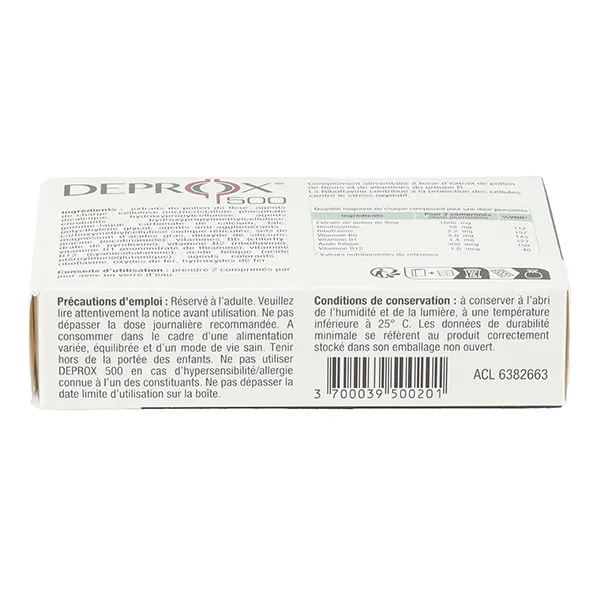 Deprox 500 Comprimés
