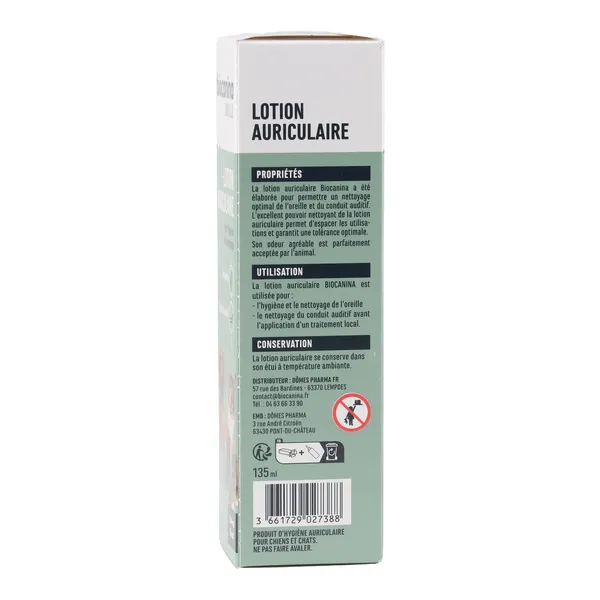 Biocanina Lotion auriculaire Chien et chat