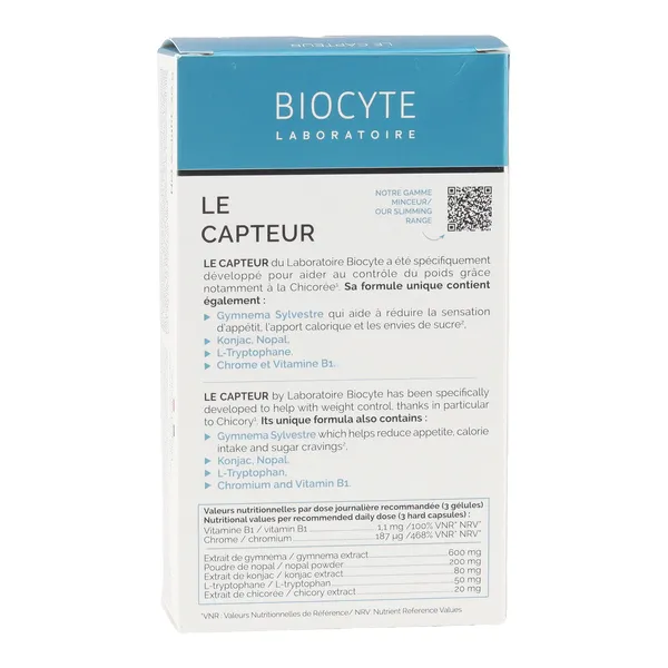 Biocyte Le capteur Réducteur d'appétit gélules